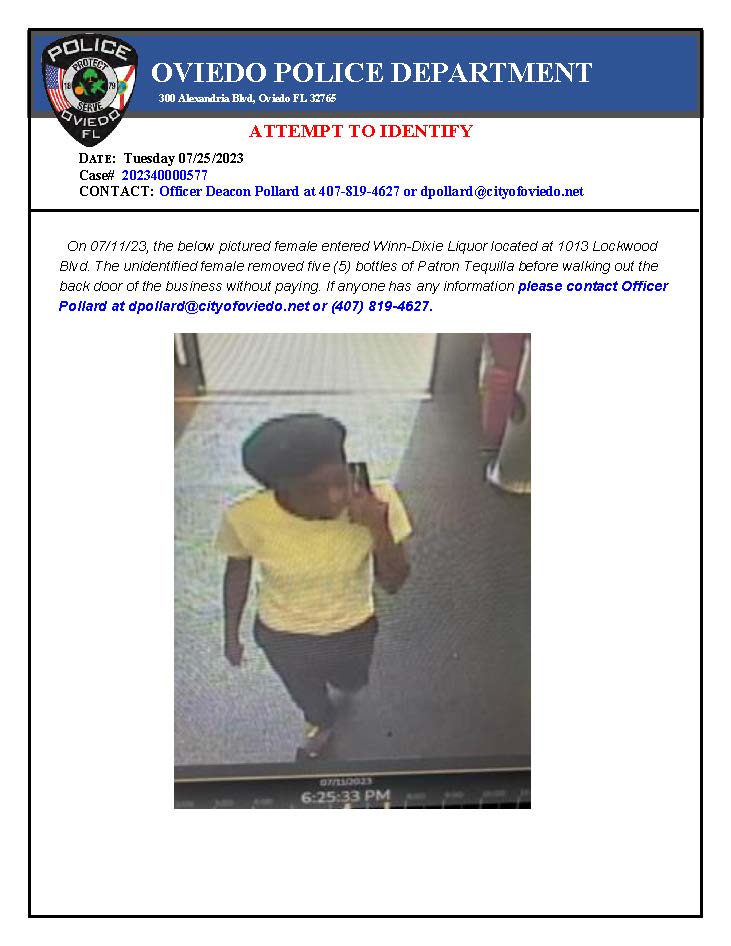 Winn Dixie Liquor Theft