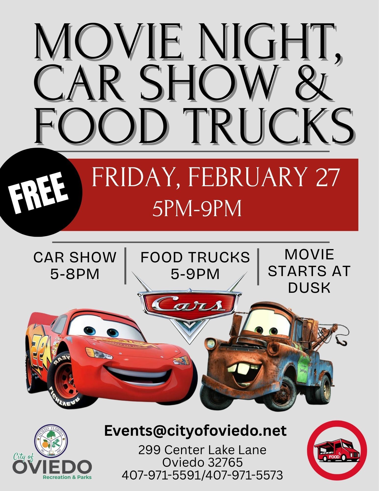 February Movie Night and Food Trucks