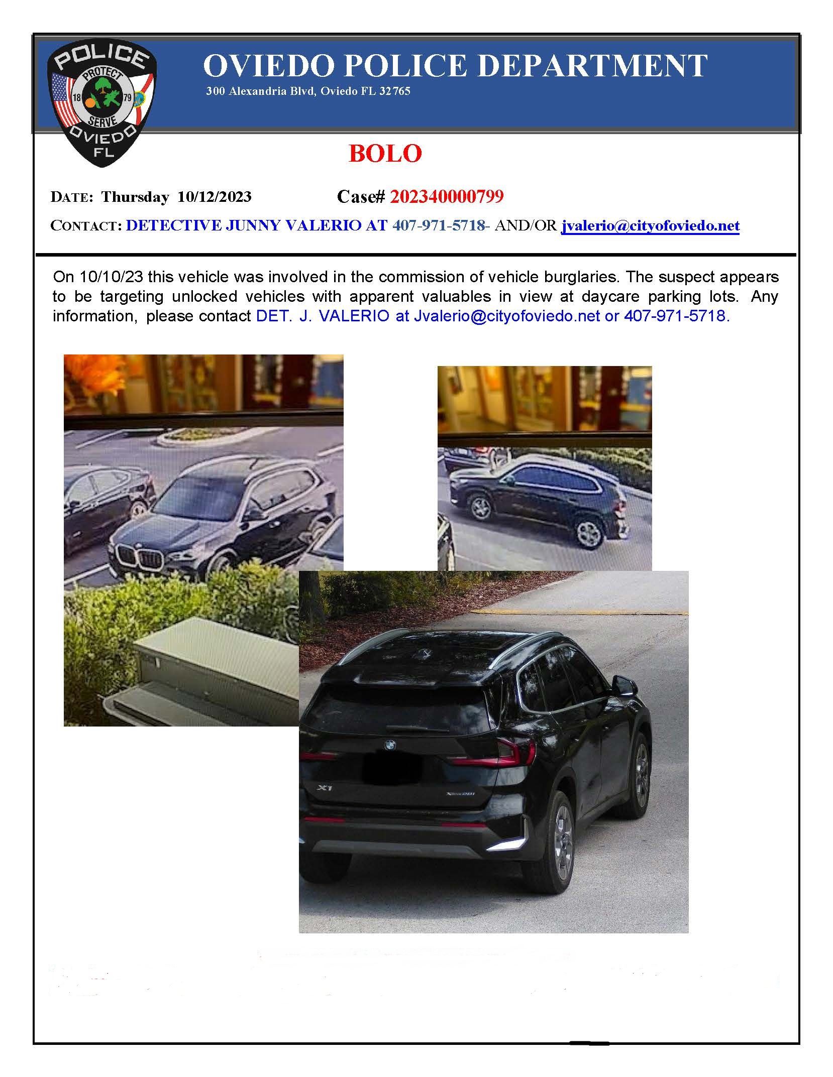 Daycare Care Burglaries